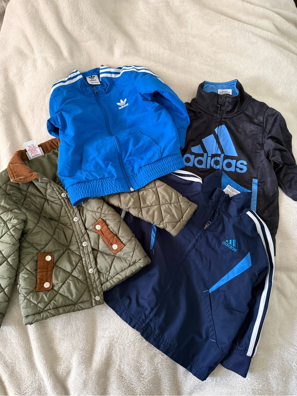 4 boys jackets - Adidas Kids Jackets Blue & Tommy Bahamas Olive